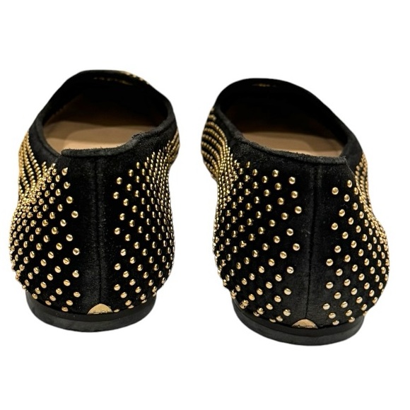 Loeffler Randall Braise Studded Gold Flats - Picture 4 of 9